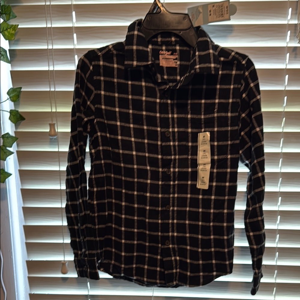 Cat & Jack Black and White Polo Shirt Classic Style